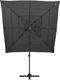 vidaXL 4-poziomowy parasol na aluminiowym słupku, antracyt, 250x250 cm 3