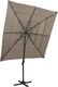 vidaXL 4-poziomowy parasol na aluminiowym słupku, taupe, 250x250 cm 1