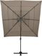 vidaXL 4-poziomowy parasol na aluminiowym słupku, taupe, 250x250 cm 3