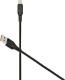 Kabel USB Denmen USB-A - Lightning 1 m Czarny (29350) 2