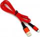 Kabel USB Denmen USB-A - microUSB 1 m Czerwony (29353) 1