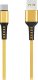 Kabel USB Denmen USB-A - USB-C 1 m Złoty (29358) 1