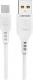 Kabel USB Denmen USB-A - microUSB 1 m Biały (29345) 1