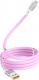 Kabel USB Denmen USB-A - USB-C 1 m Różowy (29363) 2