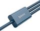 Kabel USB Baseus USB-A - miniUSB + microUSB + Lightning + USB-C 1.5 m Niebieski (CAMLTYS-03) 3