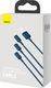 Kabel USB Baseus USB-A - miniUSB + microUSB + Lightning + USB-C 1.5 m Niebieski (CAMLTYS-03) 5
