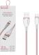 Kabel USB Somostel USB-A - USB-C 1.2 m Różowy (28263) 2
