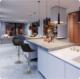 Sofotel Hoker barowy z oparciem Nerra czarny - 2 sztuki 1
