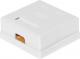 NetRack gniazdo kompletne natynkowe 2 x RJ45 8p8c FTP kat. 6 LSA (106-13) 1