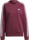 Adidas Bluza damska adidas Cero Essential 3 Stipes bordowa H10196 XXS 7