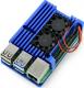 JustPi Obudowa z dwoma wentylatorami Raspberry Pi 4B (ODS-15888) 1