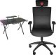 Biurko Genesis Holm 300 RGB Czarne 120 cmx60 cm + ASTAT 200 G2 Czarny (NFG-1943) 1