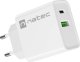 Ładowarka Natec Ribera 1x USB-A 1x USB-C 3 A (NUC-2061) + Kabel USB-A - Lightning 1 m Biały 2