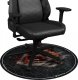 Fotel Genesis Nitro 720 czarno-czerwony (NFG-1927) + Mata ochronna Tellur 400 Round Lava 100cm 12