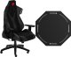 Fotel Genesis Nitro 650 czarny (NFG-1848) + Mata ochronna Tellur 400 Octagon Logo 100 cm 1