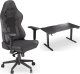 Fotel Endorfy Fotel Endorfy Scrim BK (EY8A001) czarny + Biurko Atlas L Electric Czarne 150cm x 78cm 1