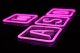 PREYON Neon ścienny WASD Purple Eye Bait (PBEB12GO) + Neon ścienny GAME ON Blue Eye Bait (PPEB28WD) 1