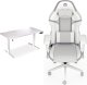 Biurko Endorfy Biurko Endorfy Atlas L Electric Białe 150 cmx78 cm + Fotel Scrim OWH biały 1