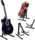Mozos Mozos Stojak na gitarę (GSTAND) + Kapodaster do gitary metalowy srebrny 1