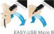 Kabel USB Delock USB-A - microUSB 1 m Biały (84807) 4