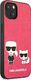 Karl Lagerfeld Etui Karl Lagerfeld KLHCP13SPCUSKCP Apple iPhone 13 mini fuksja/fushia hardcase Ikonik Karl & Choupette 4