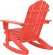 vidaXL Ogrodowy fotel bujany Adirondack, lite drewno jodłowe, czerwone 3