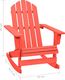 vidaXL Ogrodowy fotel bujany Adirondack, lite drewno jodłowe, czerwone 5