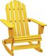 vidaXL Ogrodowy fotel bujany Adirondack, lite drewno jodłowe, żółte 1