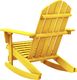 vidaXL Ogrodowy fotel bujany Adirondack, lite drewno jodłowe, żółte 3