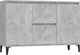 vidaXL Komoda, szarość betonu, 104x35x70 cm, płyta wiórowa 1