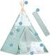 Ricokids Namiot tipi ze światełkami miętowy 7