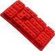 Aptel AG433E FORMY DO WYPIEKÓW PĄCZKÓW KLOCKI LEGO SILIKON 10 szt czerwone 1