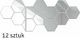 Aptel AG543D PANELE ŚCIENNE LUSTRA AKRYLOWE 17,5x15,5cm DEKORACJA 12szt 1