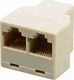 Aptel RJ5A ROZGAŁĘZIACZ Z 1 NA 2 GNIAZDA RJ45 8P8C 1
