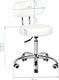 Activeshop Taboret kosmetyczny do pedicure A-007 biały universal 3