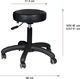 Activeshop Taboret kosmetyczny AM-303-2 czarny universal 3