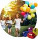 Global income Butla z helem 0,42m3 Ricokids 50 balonów i wstążka 60m 3