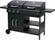 Lund 99649 Grill ogrodowy gazowo-węglowy 8.4 kW 38 cm x 47.5 cm 1
