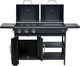Lund 99649 Grill ogrodowy gazowo-węglowy 8.4 kW 38 cm x 47.5 cm 3
