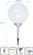 Saska Garden Lampa solarna kula mleczna universal 5