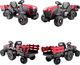 Import SUPER-TOYS WIELKI TRAKTOR NA AKUMULATOR Z PRZYCZEPĄ, MIĘKKIE KOŁA, MIĘKKIE SIEDZENIE/BDM0925 16