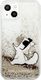 Karl Lagerfeld Karl Lagerfeld KLHCP13SGCFD iPhone 13 mini 5,4" złoty/gold hardcase Liquid Glitter Choupette Fun 2