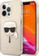 Karl Lagerfeld Karl Lagerfeld KLHCP13LKHTUGLGO iPhone 13 Pro / 13 6,1" złoty/gold hardcase Glitter Karl`s Head 1