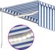 vidaXL Ręcznie zwijana markiza z zasłoną zacieniającą i LED, 3x2,5 m 5