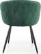 Halmar Krzesło K430 VELVET ciemnozielone 3