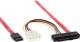 InLine SFF 8482 - SATA, 0.5m, Czerwony (27602) 1