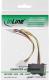 InLine SATA 15-pin - Molex x3, 0.15m, Wielokolorowy (29679) 3