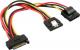 InLine Adapter SATA żeński - SATA męski + Molex power connector (29692) 1