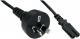 Kabel zasilający InLine Typ I - Euro 8 C7, żeński 1.8m (16654B) 1