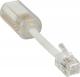 InLine Adapter Twist-Stop, RJ10, przeźroczysty + Kabel (18890) 1